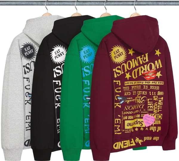 Supreme Fiend Hooded Sweatshirt - Product Image