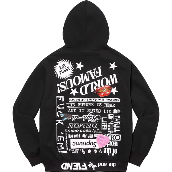 Supreme Fiend Hooded Sweatshirt - Black (front)