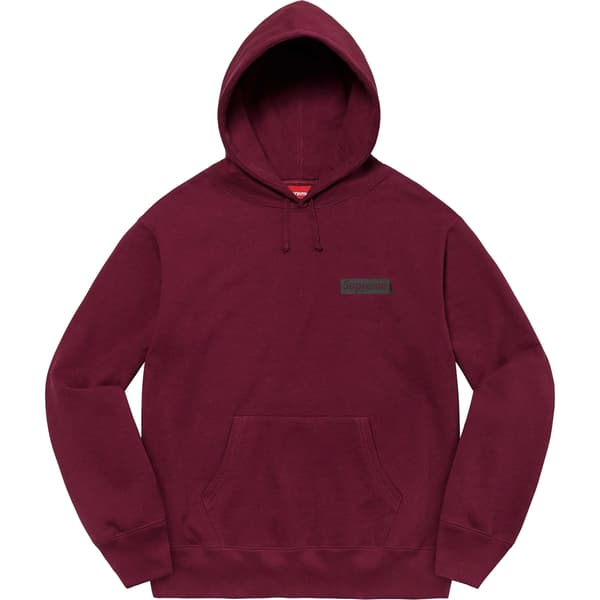 Supreme Fiend Hooded Sweatshirt - Burgundy (front)