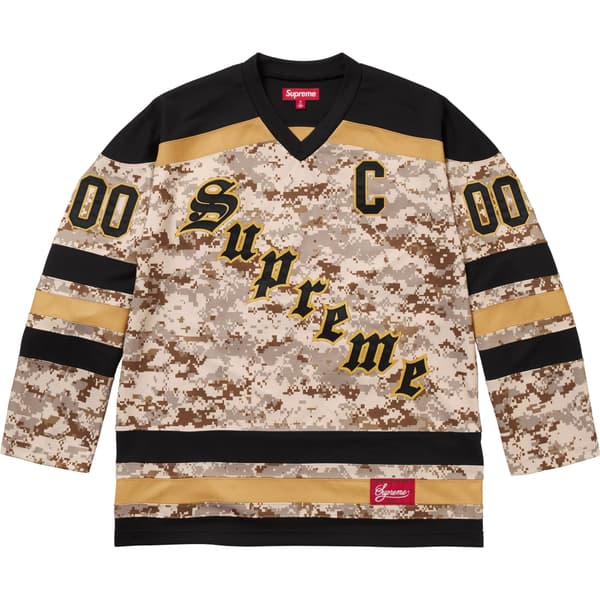 Supreme Fire &amp; Ice Hockey Jersey - Digi Camo (front)