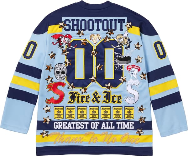 Supreme Fire &amp; Ice Hockey Jersey - Light Blue (front)