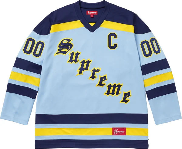 Supreme Fire &amp; Ice Hockey Jersey - Light Blue (front)