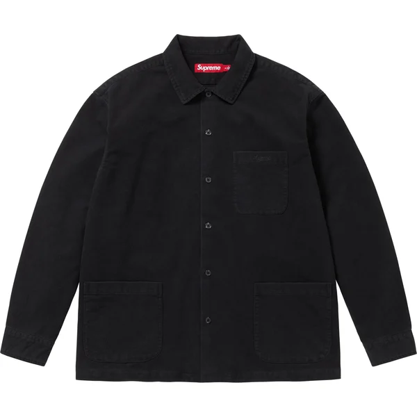 Supreme Flannel Pajama Shirt - Black (front)