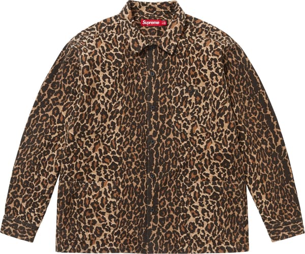Supreme Flannel Pajama Shirt - Leopard (front)