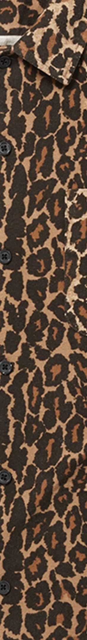 Supreme Flannel Pajama Shirt - Leopard (front)