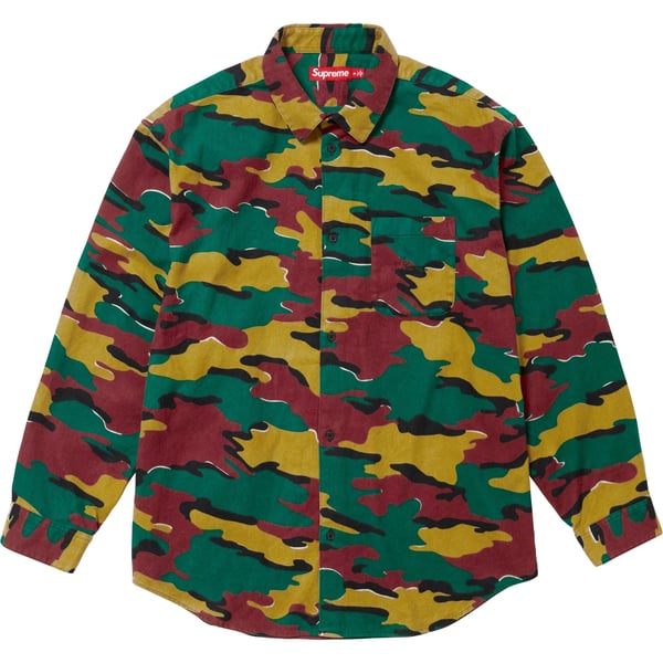 Supreme Flannel Shirt - Camo (front)