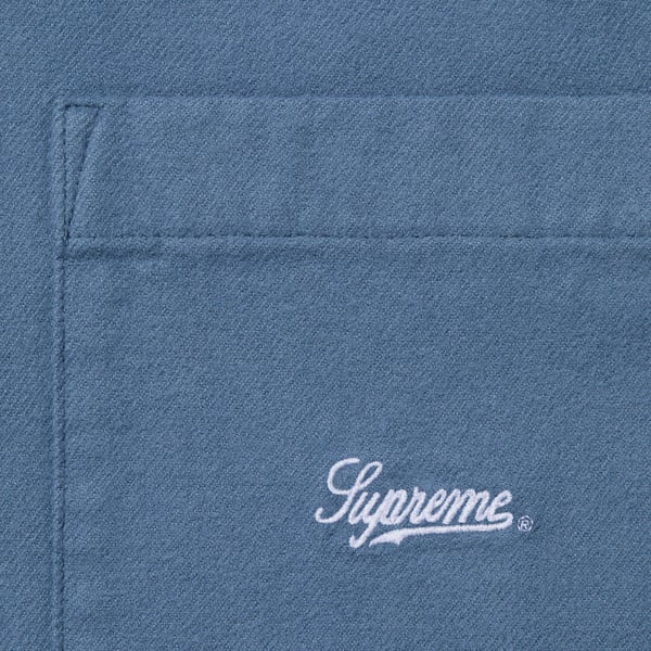 Supreme Flannel Shirt - Dark Slate (front)