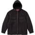 Supreme Fleece Zip Up Hooded Shirt - Black (front)