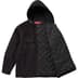 Supreme Fleece Zip Up Hooded Shirt - Black (front)