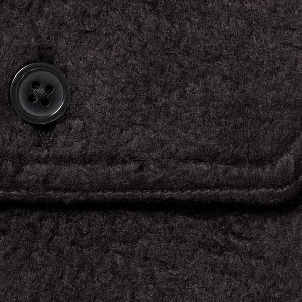 Supreme Fleece Zip Up Hooded Shirt - Black (front)