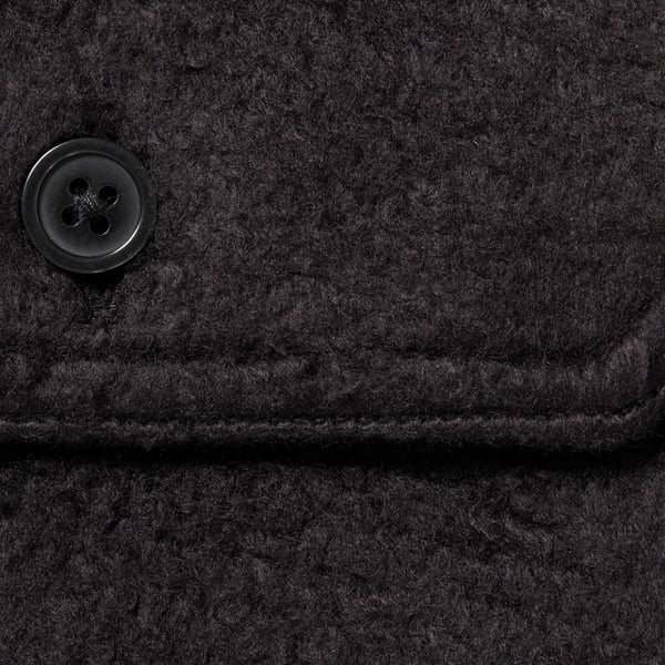 Supreme Fleece Zip Up Hooded Shirt - Black (front)