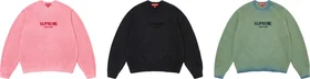 Supreme Flocked Logo Sweater