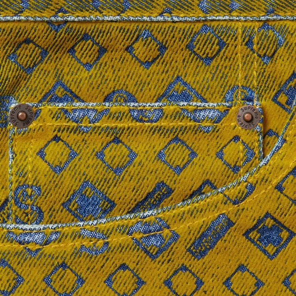 Supreme Flocked Loose Fit Jean - Mustard (front)