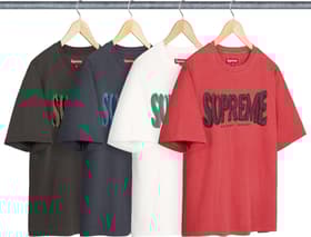 Supreme Flocked Washed S/S Top