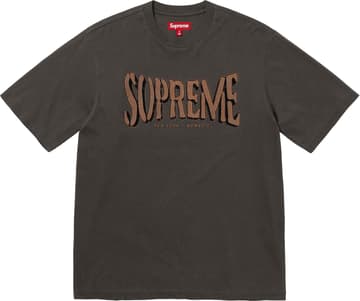 Supreme Flocked Washed S/S Top