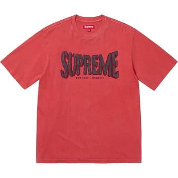 Supreme Flocked Washed S/S Top