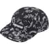 Supreme Floral Jacquard Camp Cap - Black (front)