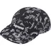 Supreme Floral Jacquard Camp Cap - Black (front)