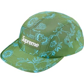 Supreme Floral Jacquard Camp Cap Green