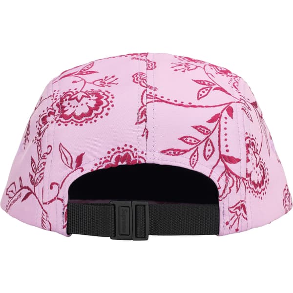 Supreme Floral Jacquard Camp Cap - Lavender (front)