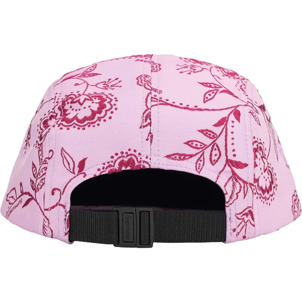 Supreme Floral Jacquard Camp Cap - Lavender (front)