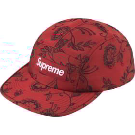 Supreme Floral Jacquard Camp Cap Red