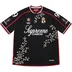 Supreme Floral Soccer Jersey - Black (front)