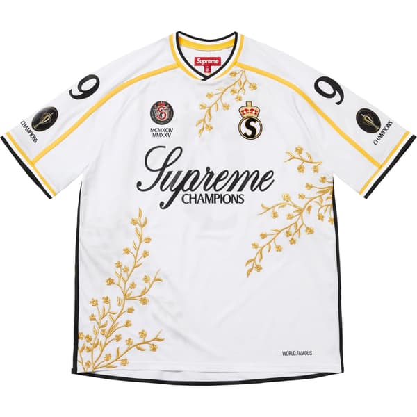 Supreme Floral Soccer Jersey - White (front)