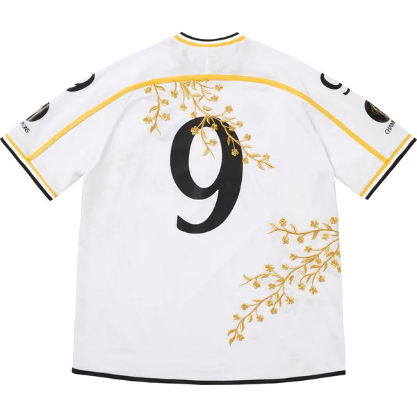 Supreme Floral Soccer Jersey - White (front)