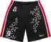 Supreme Floral Soccer Short - Black (front)