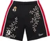 Supreme Floral Soccer Short - Black (front)