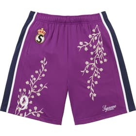 Supreme Floral Soccer Short Purple
