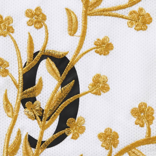 Supreme Floral Soccer Short - White (front)