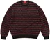 Supreme Flowers Metallic Sweater - Black (front)