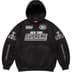 Supreme Football Zip Up Hooded Sweatshirt - Black (front)