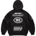 Supreme Football Zip Up Hooded Sweatshirt - Black (front)