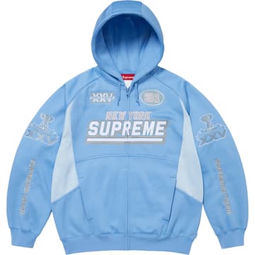 Supreme Football Zip Up Hooded Sweatshirt