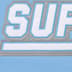 Supreme Football Zip Up Hooded Sweatshirt - Light Blue (front)