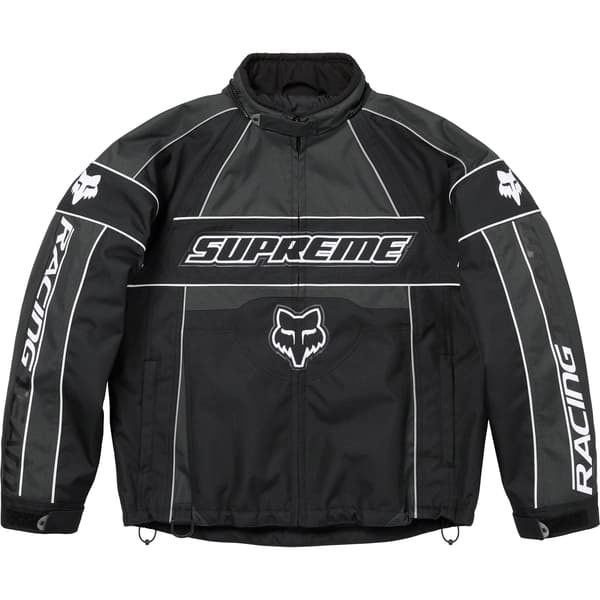 Supreme Fox Racing Jacket - Black (front)