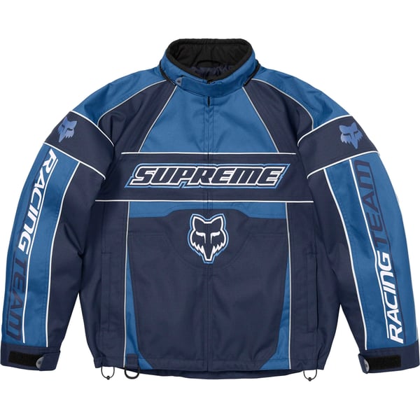 Supreme Fox Racing Jacket - Blue (front)