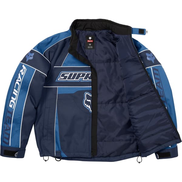 Supreme Fox Racing Jacket - Blue (front)