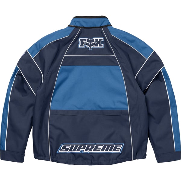 Supreme Fox Racing Jacket - Blue (front)