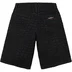 Supreme Frayed Croc Baggy Denim Short - Black (front)