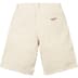 Supreme Frayed Croc Baggy Denim Short - Natural (front)