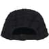 Supreme Frayed Croc Denim Camp Cap - Black (front)