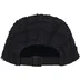 Supreme Frayed Croc Denim Camp Cap - Black (front)