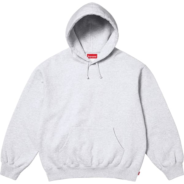 Supreme Frayed Hooded Sweatshirt - Ash Grey (front)