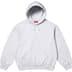 Supreme Frayed Hooded Sweatshirt - Ash Grey (front)