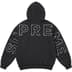 Supreme Frayed Hooded Sweatshirt - Black (front)