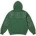 Supreme Frayed Hooded Sweatshirt - Pine (front)